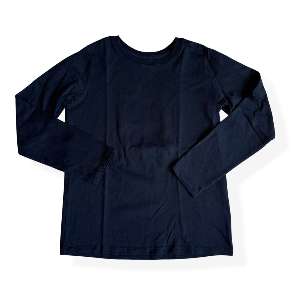 Lands' End Navy Blue Long Sleeve Tee Youth Small 6/7